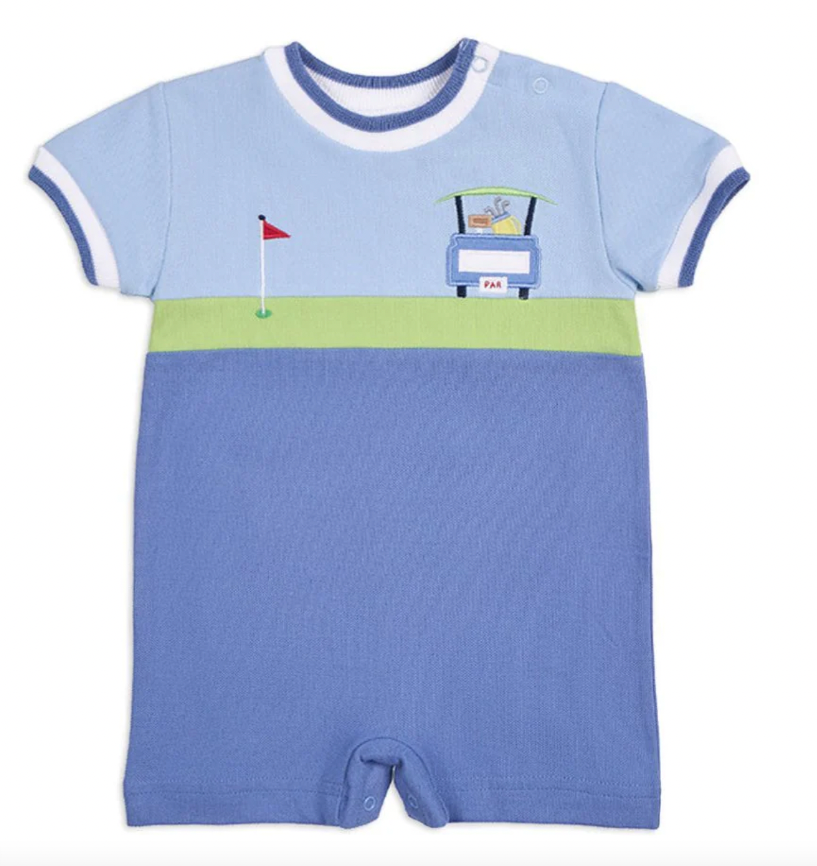 Knit Shortall With Golf Cart 3M-24M