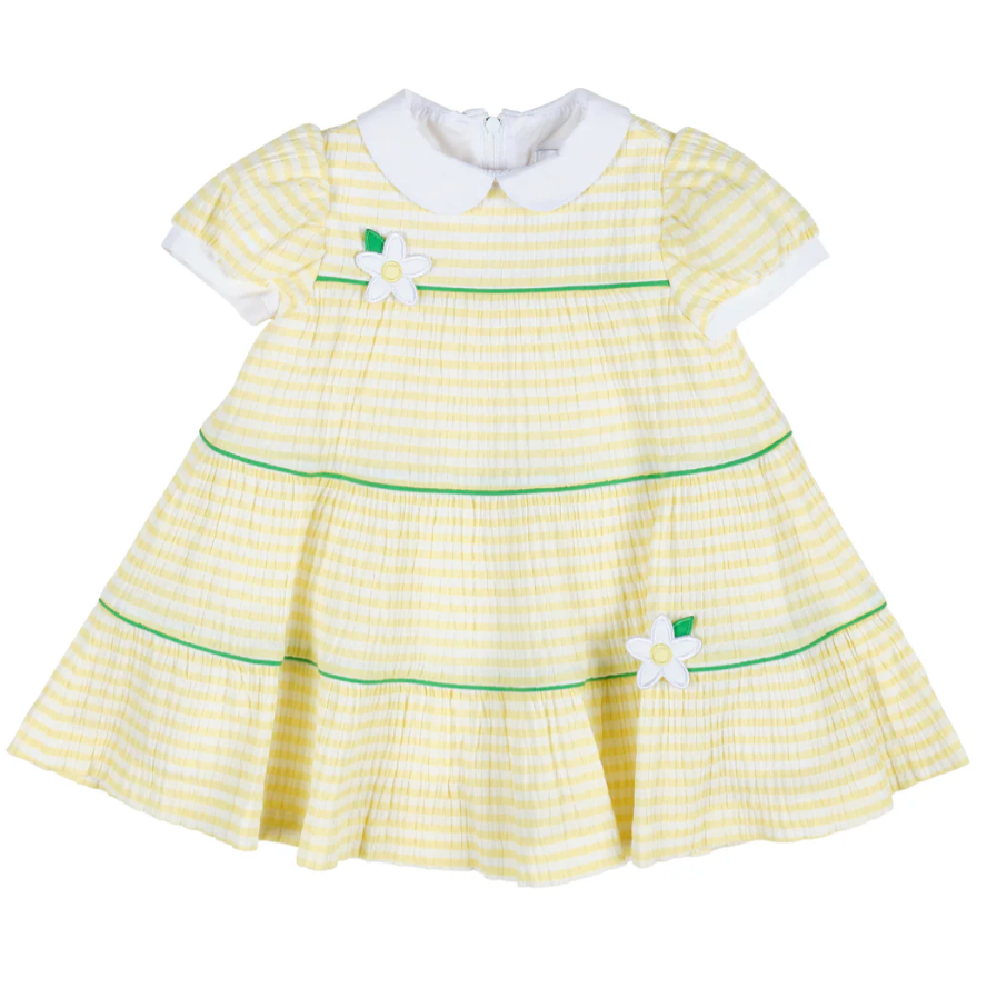 Stripe Dress With Flowers