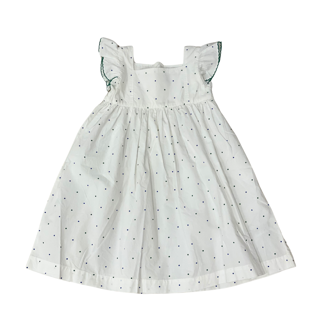 Girl Sleeveless Dots Print Dress
