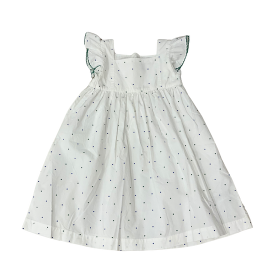 Girl Sleeveless Dots Print Dress