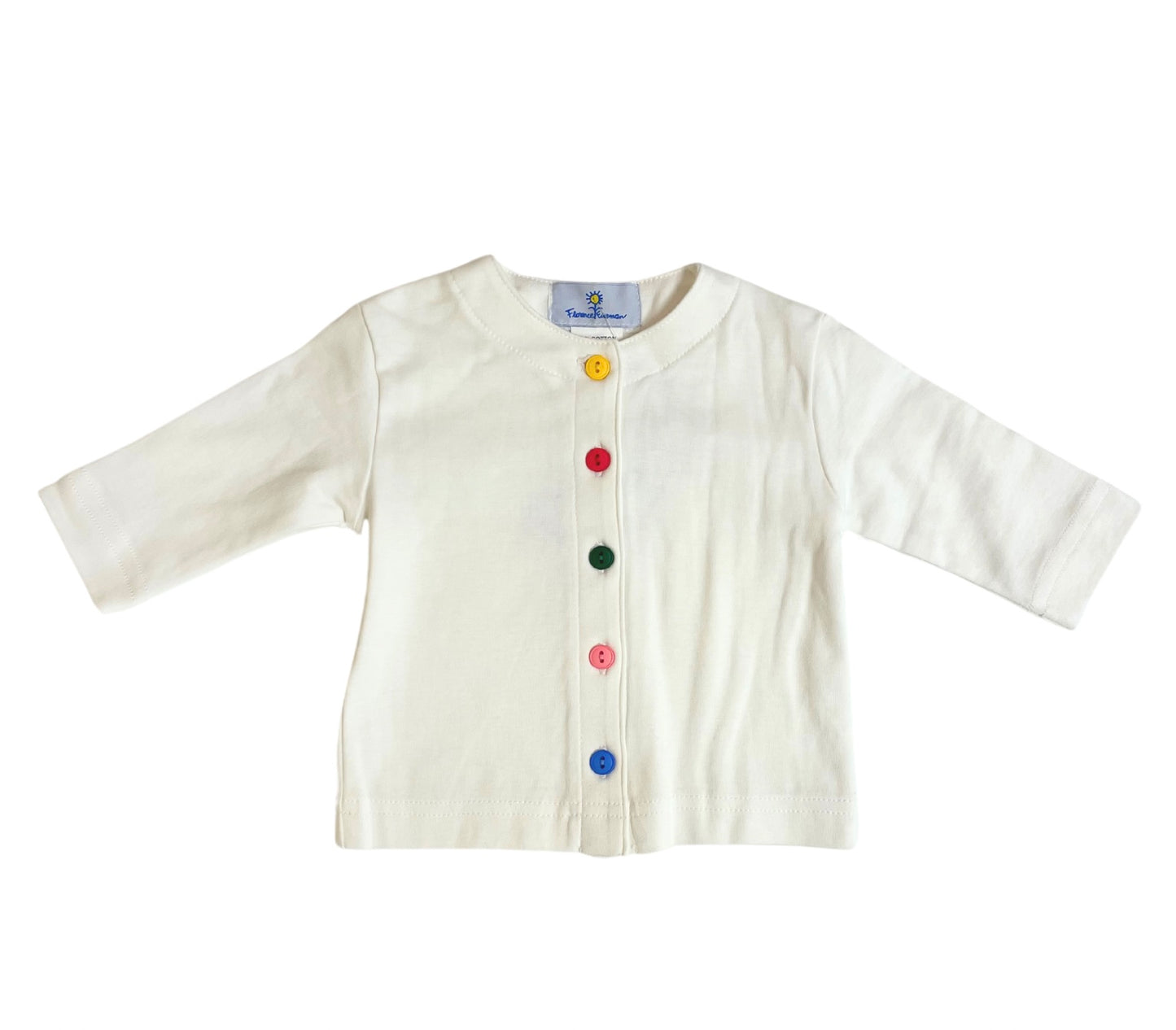 White Knit Cardigan With Multi Buttons 3M-10