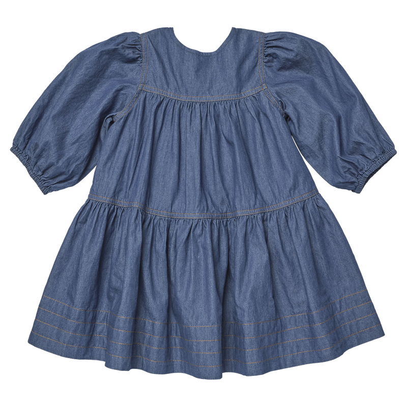 Girls Sawyer Dress - Chambray