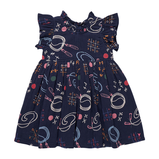 Girls Jennifer Dress - Tic Tac Toe