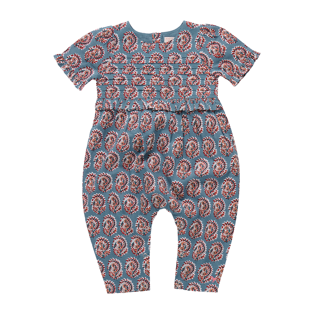 Baby Girls Raquel Jumper - Blue Paisley