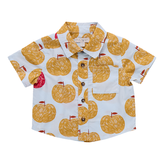 Boys Jack Shirt - Gold Apples