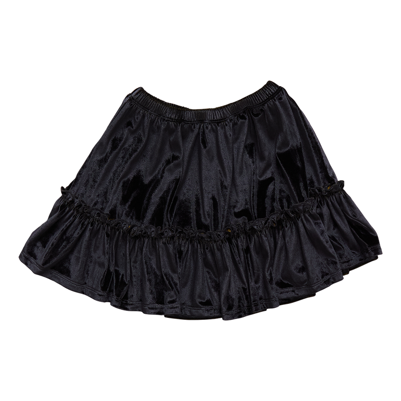 Girls Delaney Skirt - Black Velour