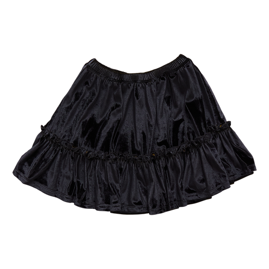 Girls Delaney Skirt - Black Velour