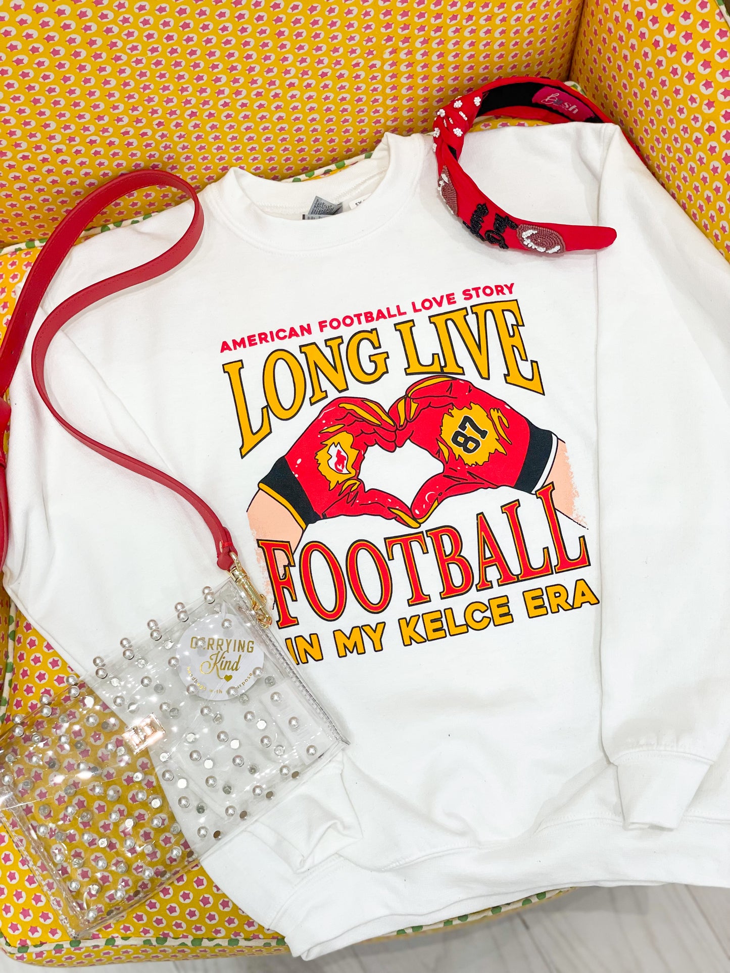 Long Live Football Heart Hands sweatshirt