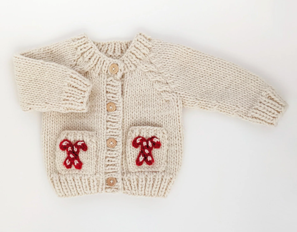 Candy Cane Cardigan Sweater