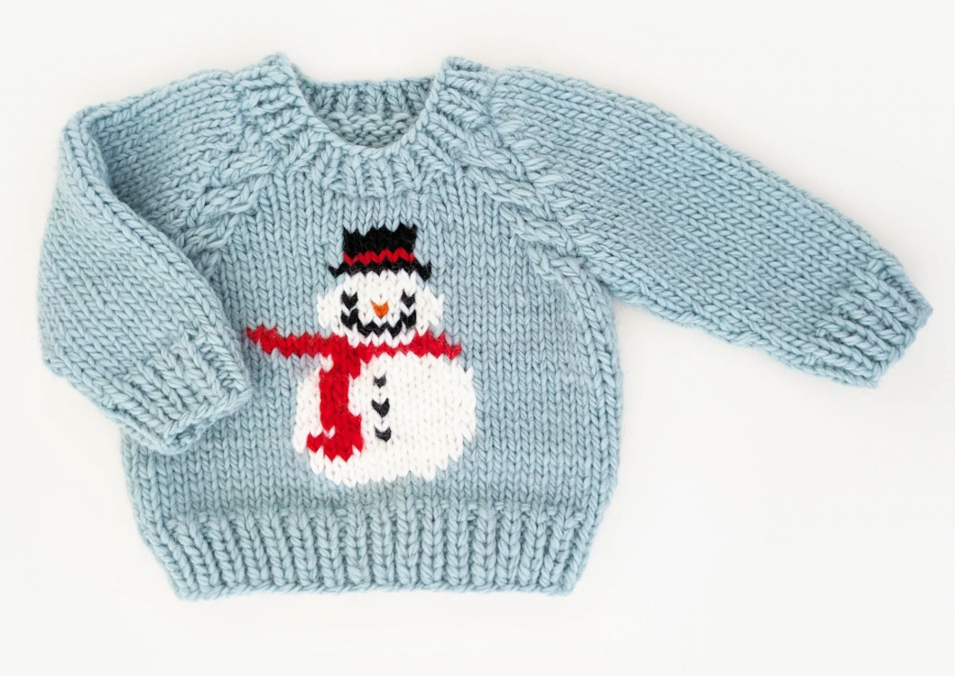 Frosty Snowman Surf Crew Neck Sweater