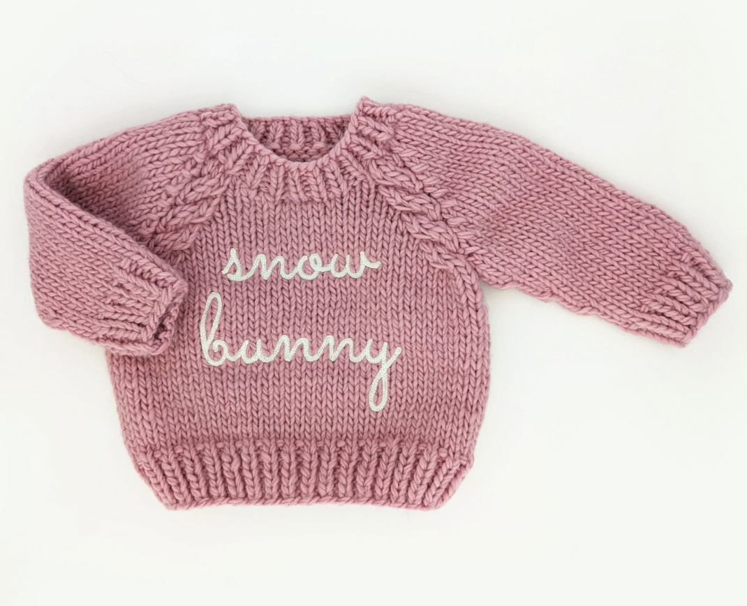 Snow Bunny Rosy Crew Neck Sweater