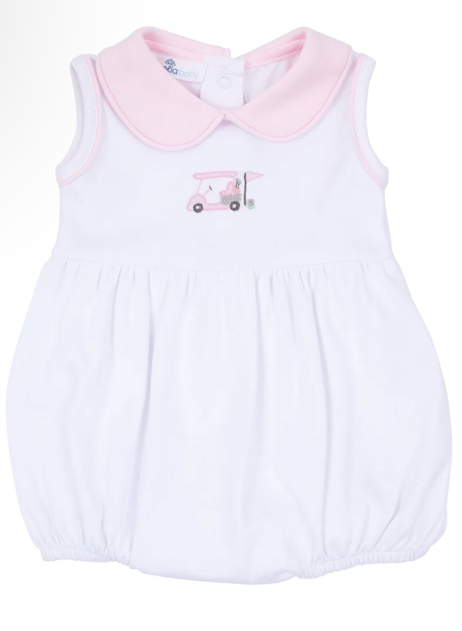 Little Golfer Collared Bubble - Pink