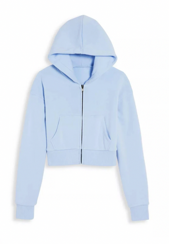 Dylan Cropped zip up sweatshirt