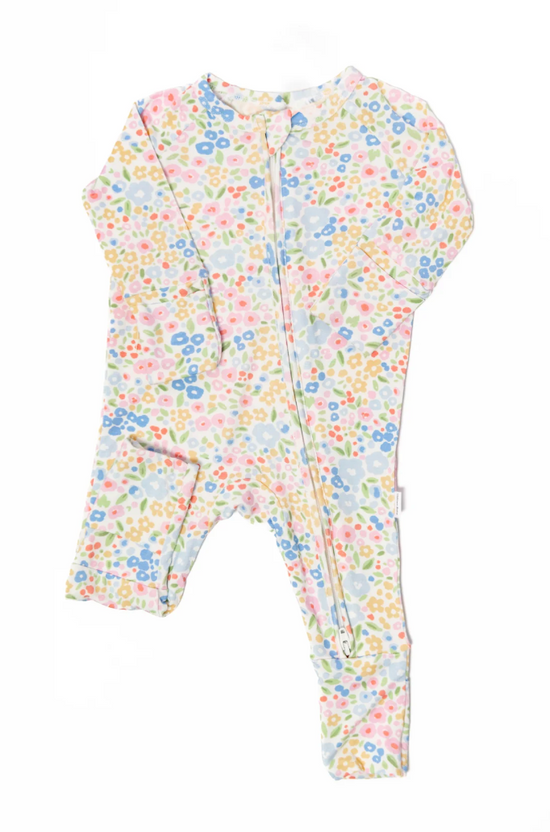 Multi-Colored-Flower-Sleep-Romper