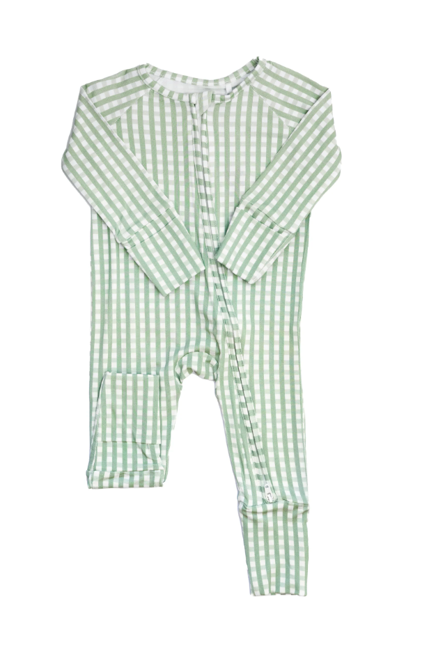 Sleep-Romper-Gingham