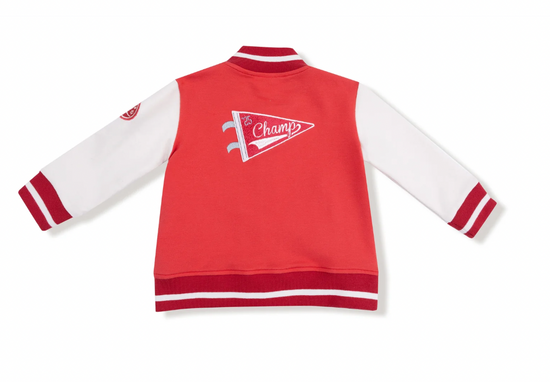 French Terry Sport - Varsity - Red - Letterman Jacket