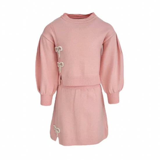 Pearl-Bow-Knit-Set