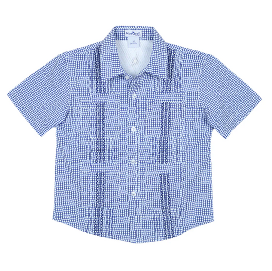Guayabera Game Day Check Short Sleeve Shirt