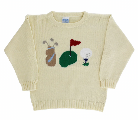crew neck sweater with golf