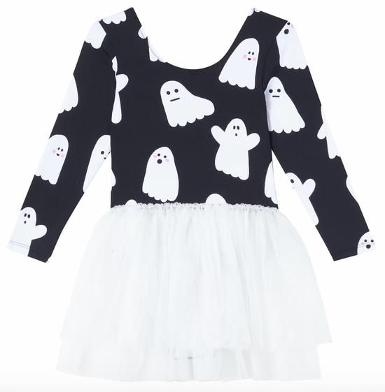 GIRL GHOSTS DRESS WITH TULLE SKIRT