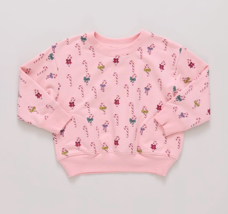 Play Sweatshirt - Mini Candy Cane