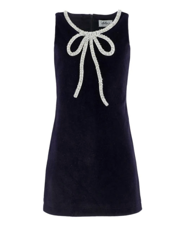 Velvet Bow Princess Dress