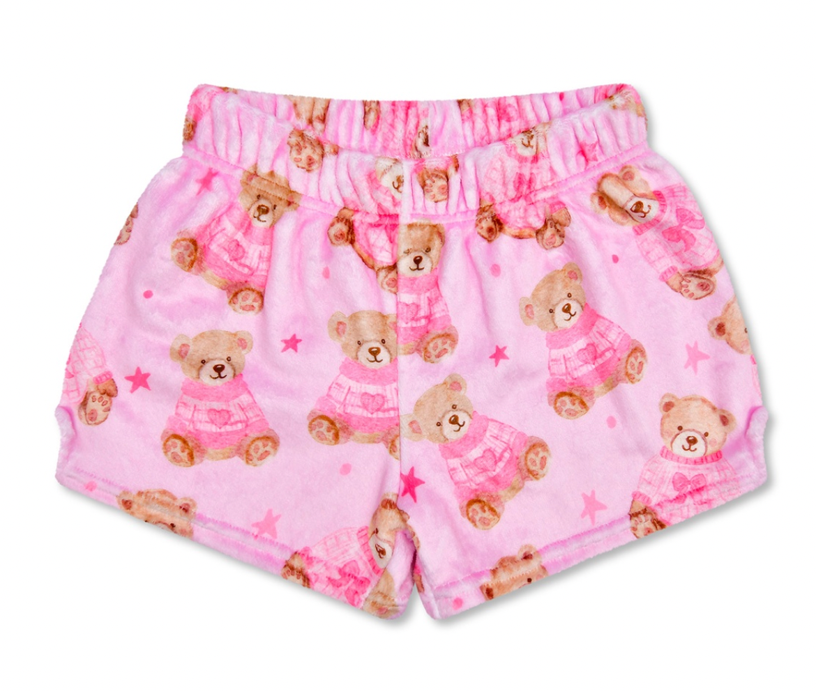 beary cute plush shorts
