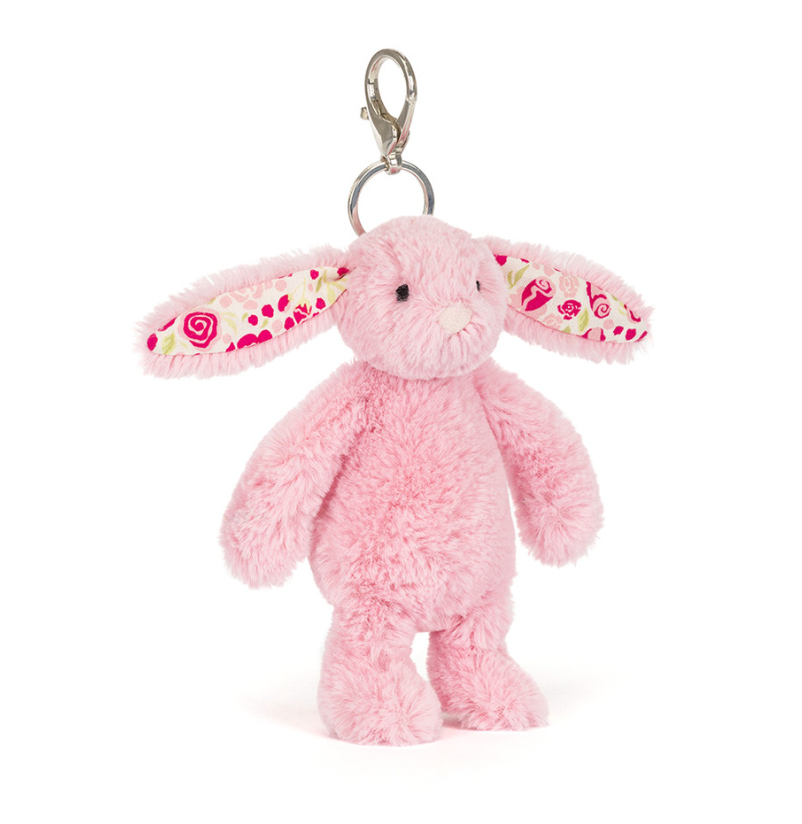 blushkin blossom bunny bag charm