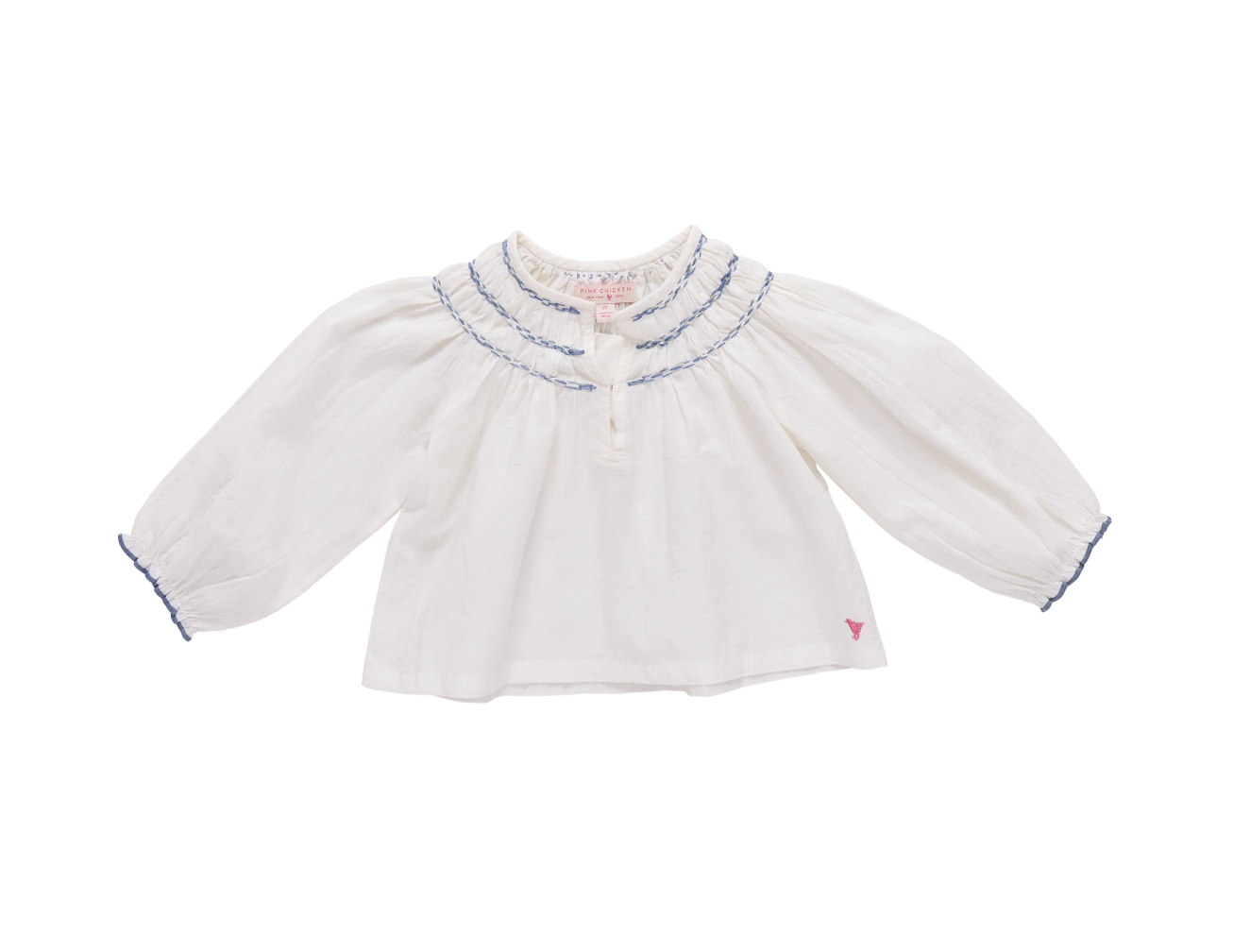 Girls Ava Top - Antique White