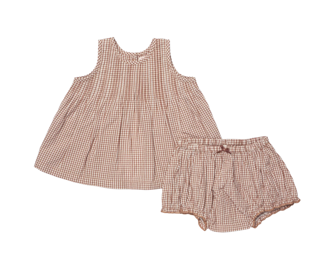 Baby Girls Jaipur 2-Piece Set - Cocoa Gingham