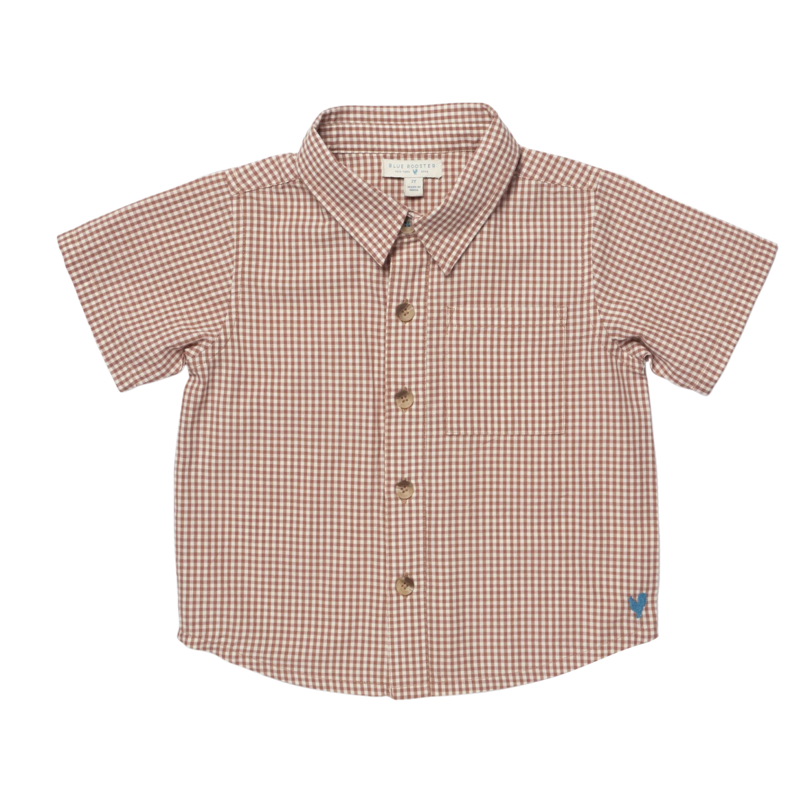 Boys Jack Shirt - Cocoa Gingham