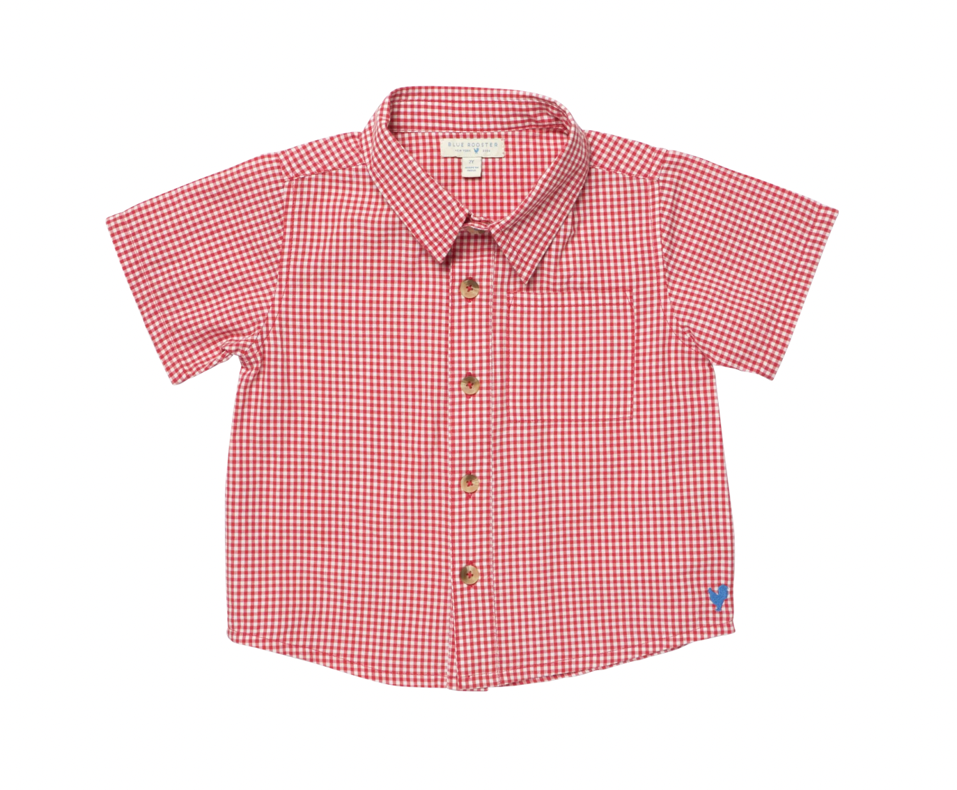 Boys Jack Shirt - Red Gingham