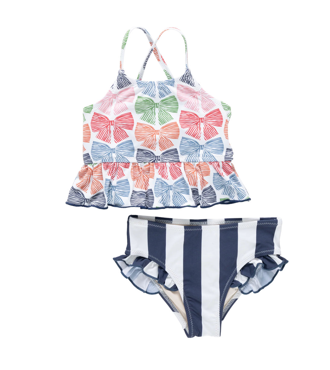 Girls Joy Tankini - Multi Bows