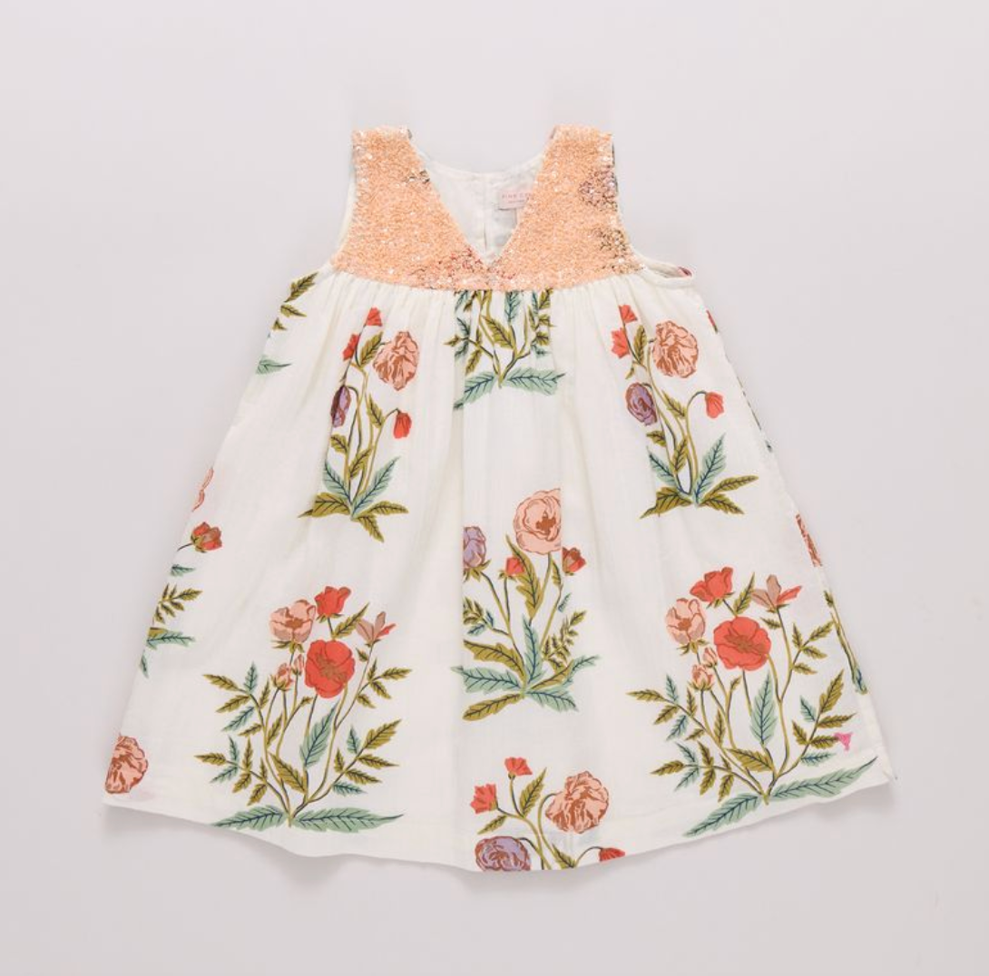 Girls Courtney Dress - Rosewick Poppy