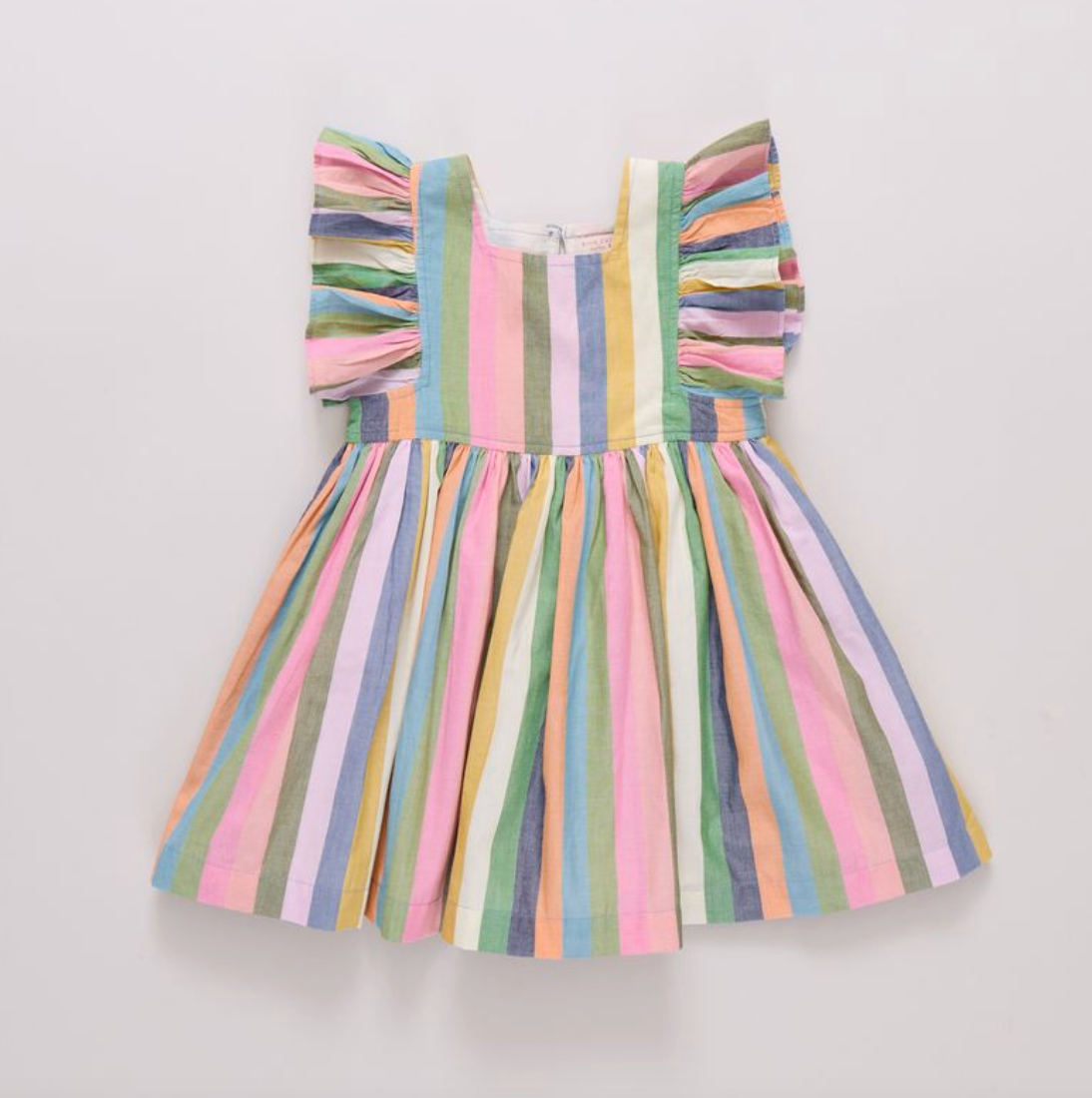 Girls Elsie Dress - Parade Stripe