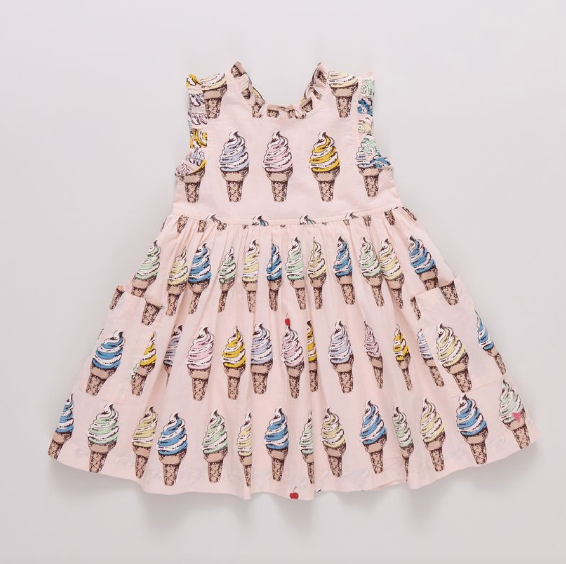 Girls Alyssa Dress - Pink Soft Serve