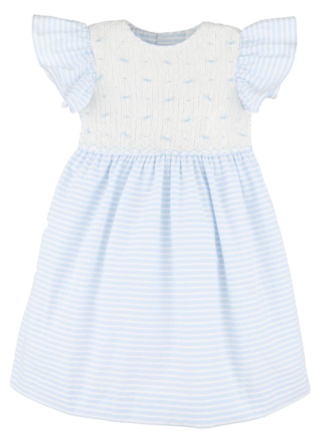 Plumeti stripes bishop dress