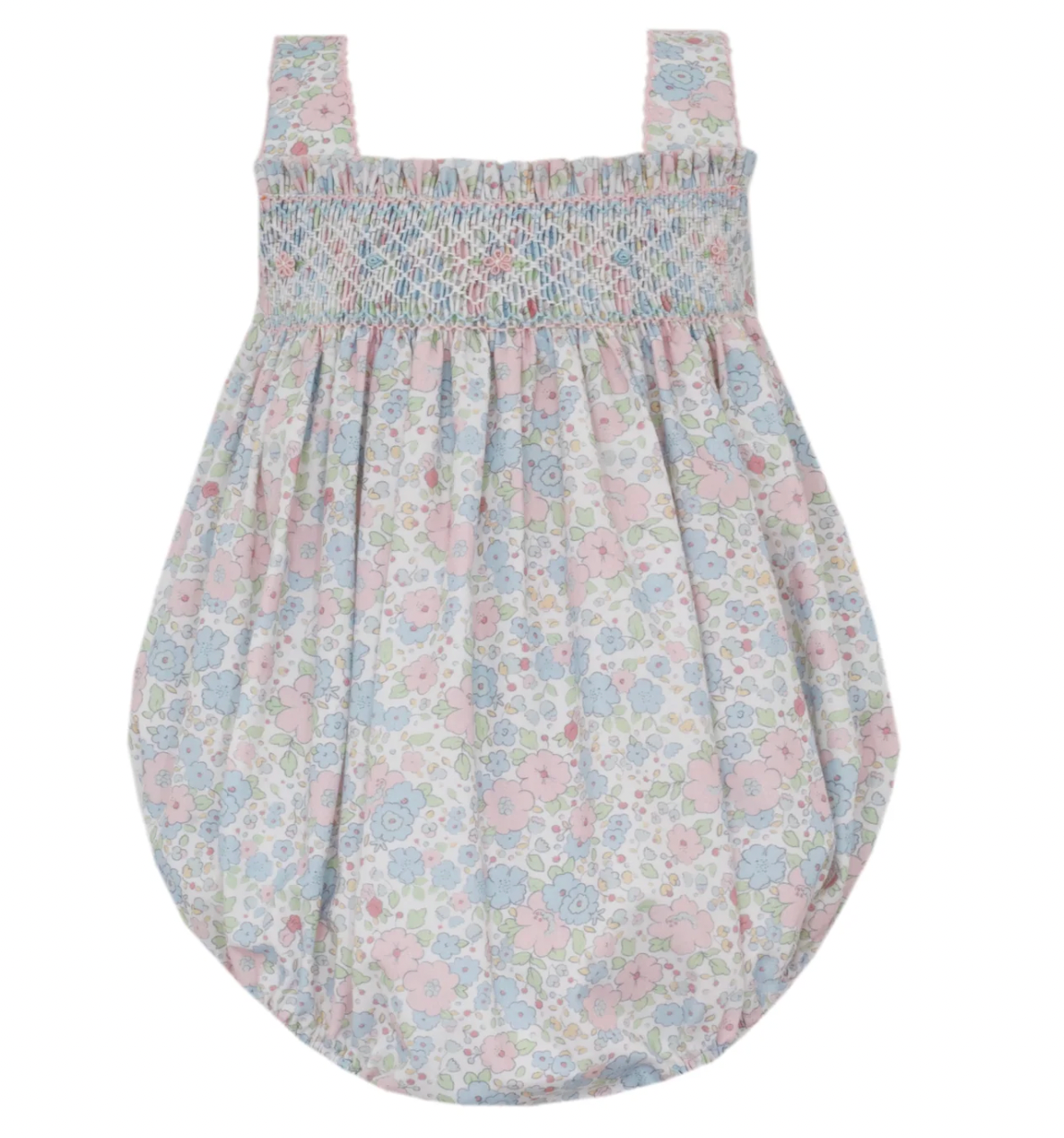 CAROLINE - Pink and blue liberty floral strap sunbubble