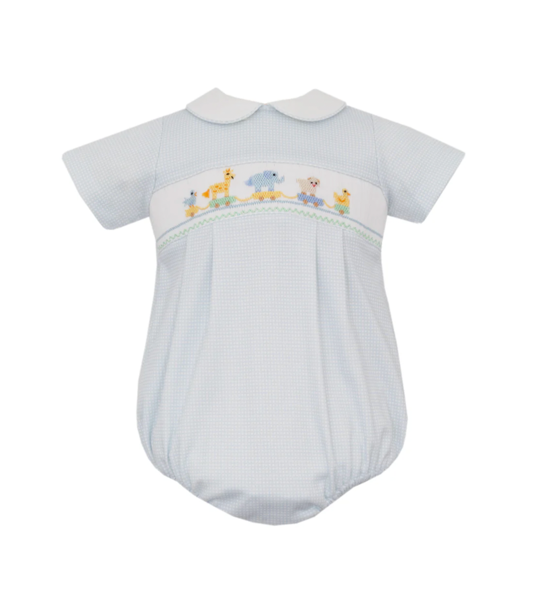 TOY PARADE BOY´S - Lt.blue knit gingham boy's bubble