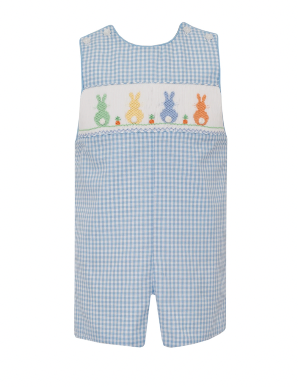 BOY´S- Lt.blue gingham boy's jon jon