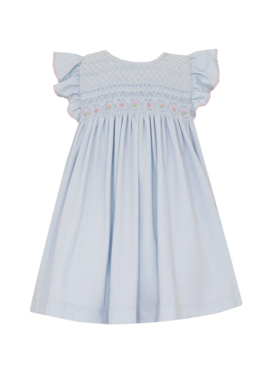 CAMILA - Lt.Blue knit sleeveless dress