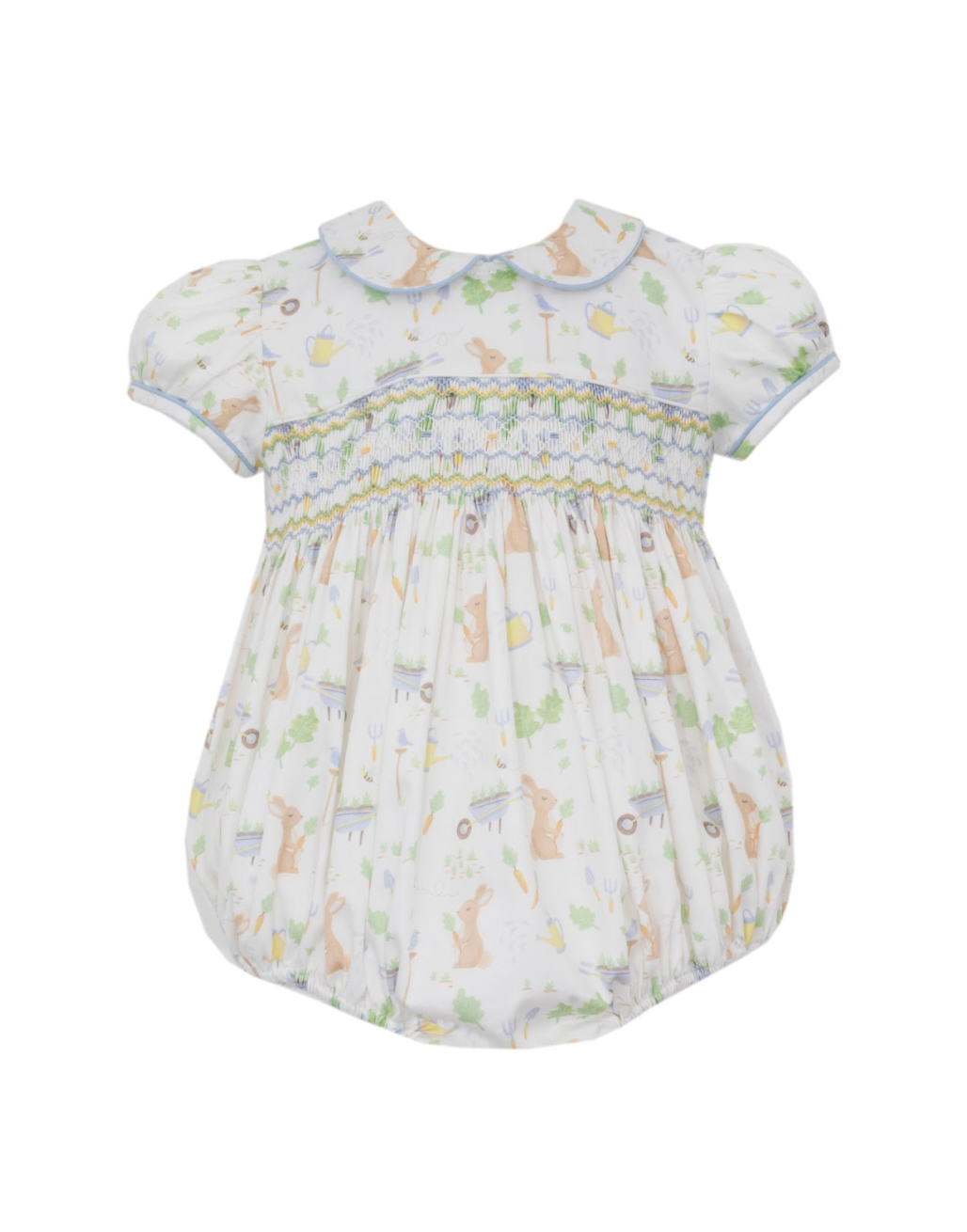 Girl's bubble w/ collar - Peter Rabbit print