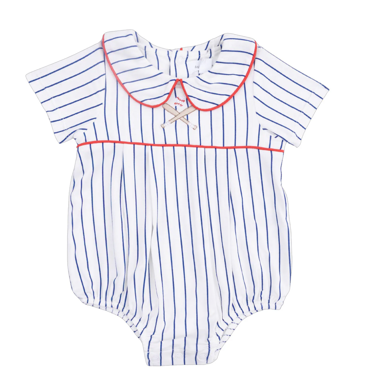 Baseball Stripe - Classic Box Pleat Bubble