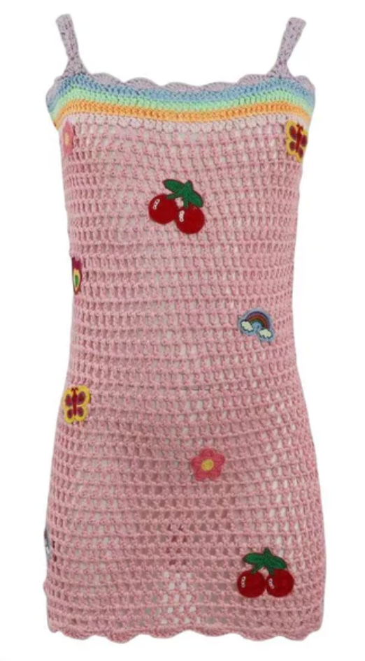 summer vibes crochet dress