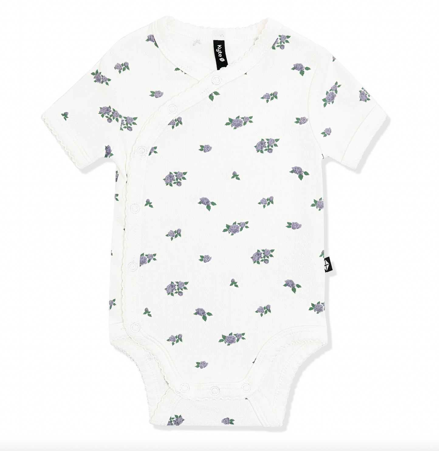 Pointelle kimono bodysuit