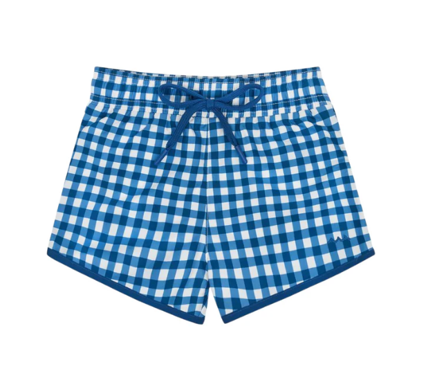 boys navy gingham boardie