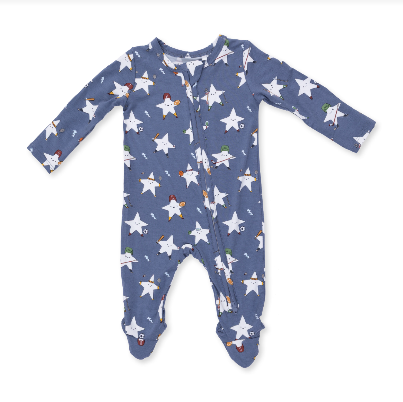 Sports All Stars Glow in the Dark - 2 Way Zipper Footie