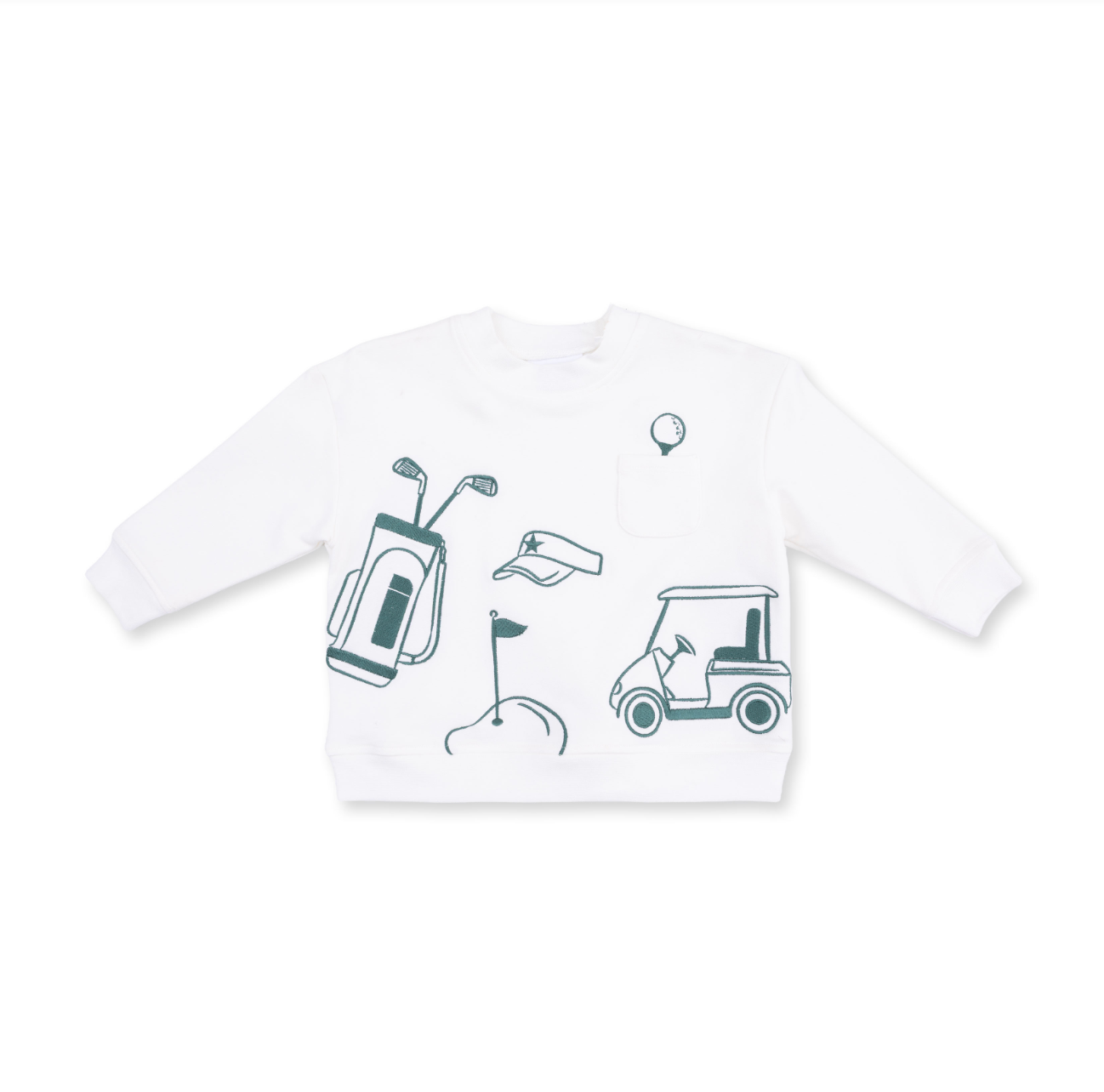 Golf - Drop Sleeve Sweatshirt White