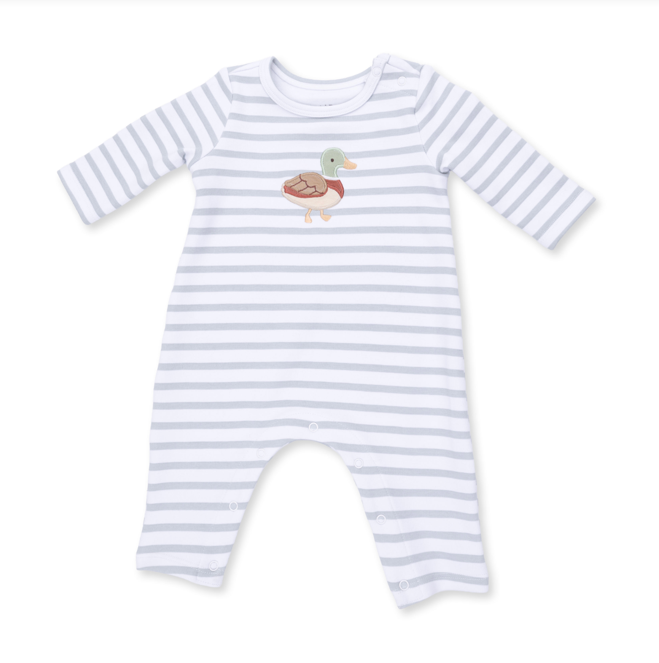 Mama Mallard - Long Sleeve Snap Shoulder Romper
