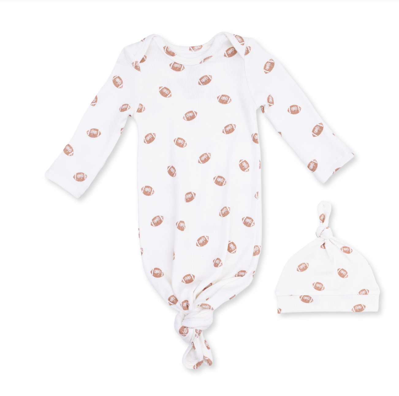 Mini Footballs - Knotted Gown and Knotted Hat